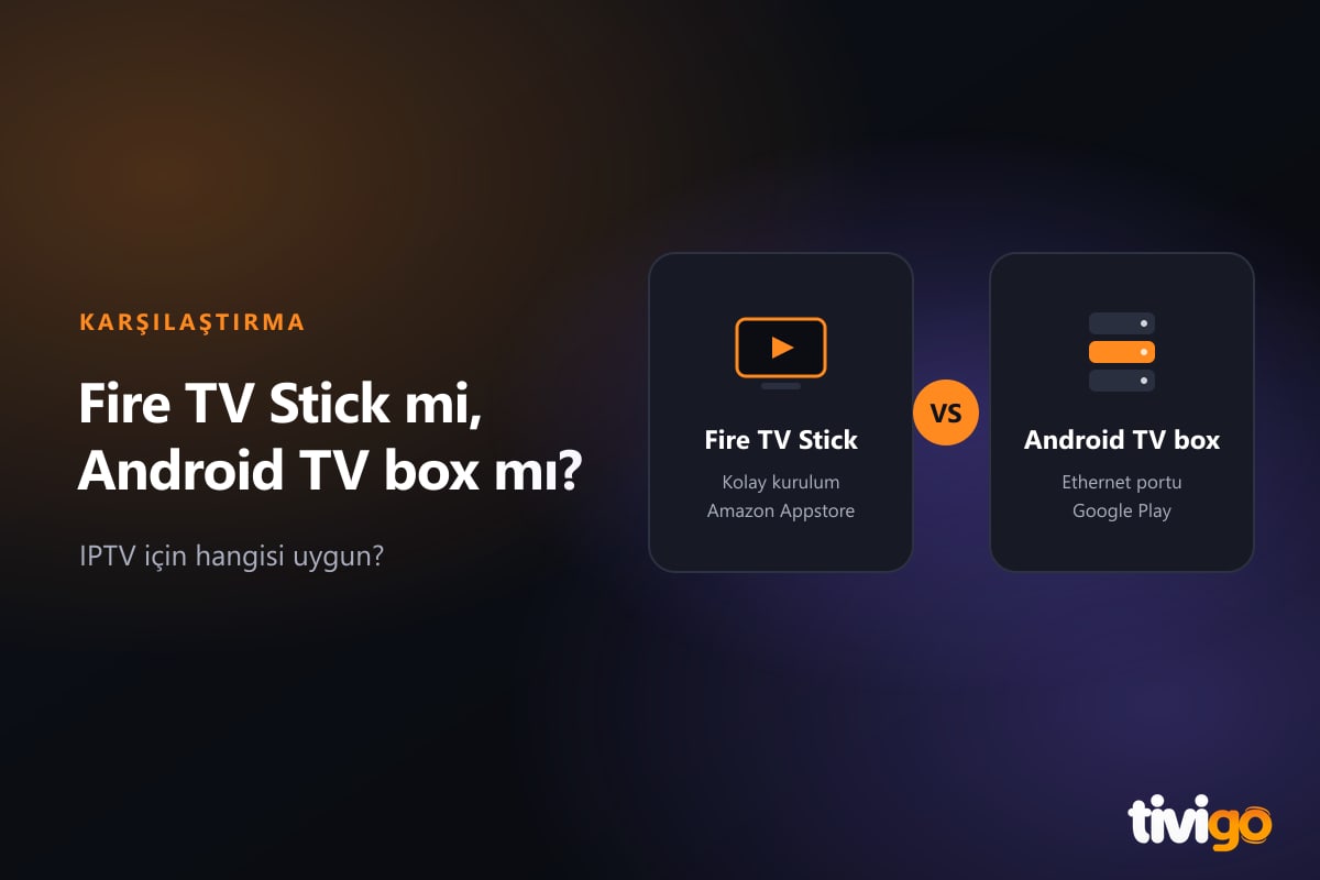 Yan yana duran Fire TV Stick ve Android TV box karşılaştırması