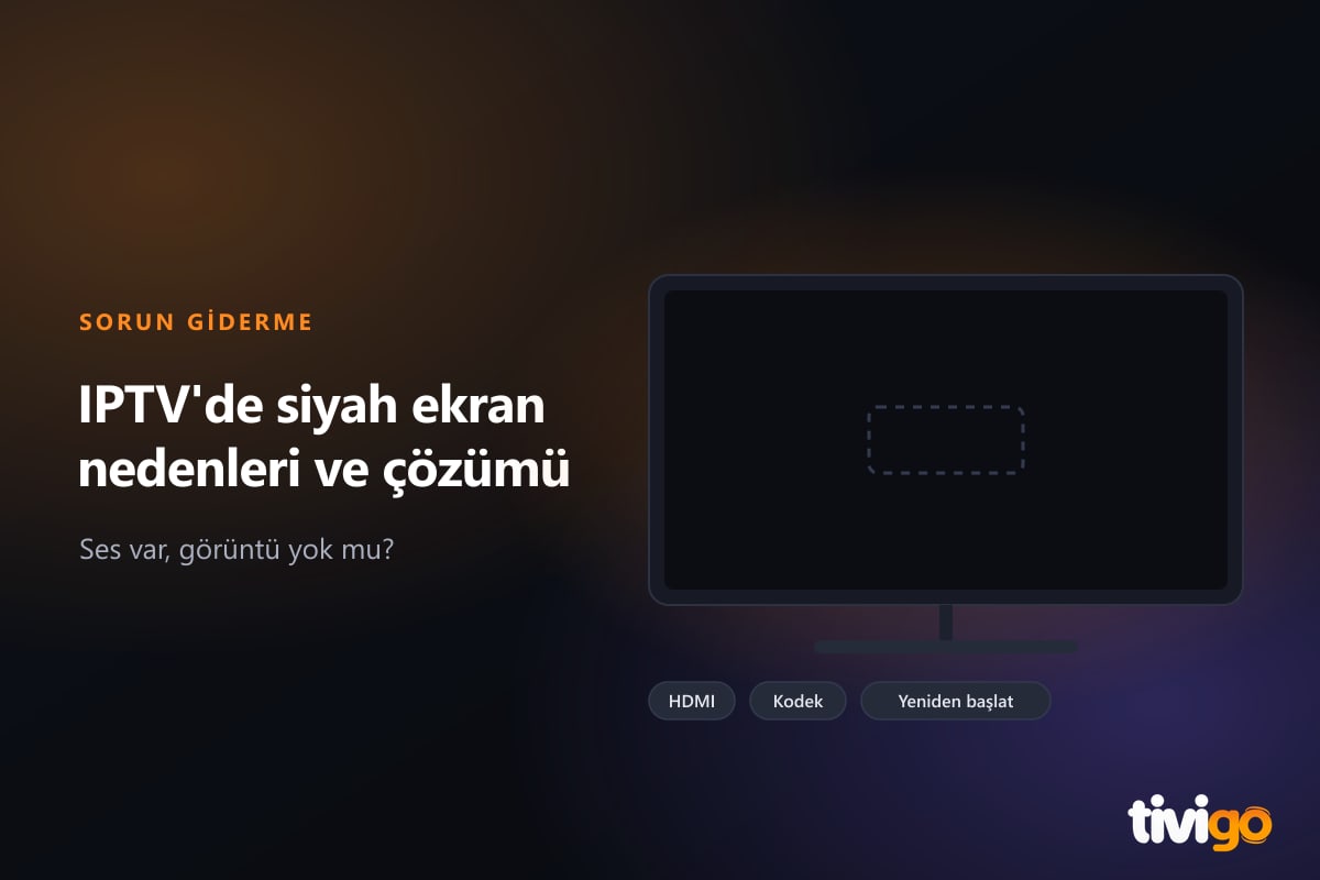 Siyah ekran gösteren televizyon ve uyarı simgesi